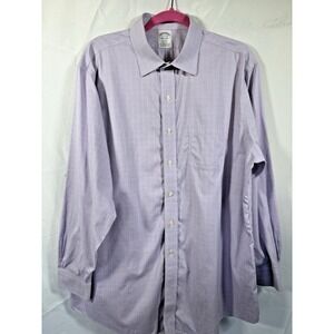 Brooks Brothers Shirt Size 17 1/2 34 Button Up Long Sleeve plaid